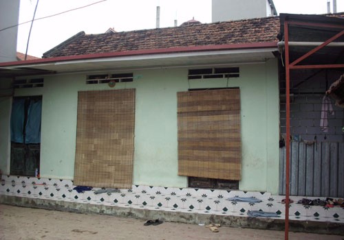Nhà bà Nguyễn Thị Liên, nơi xảy ra vụ truy sát.